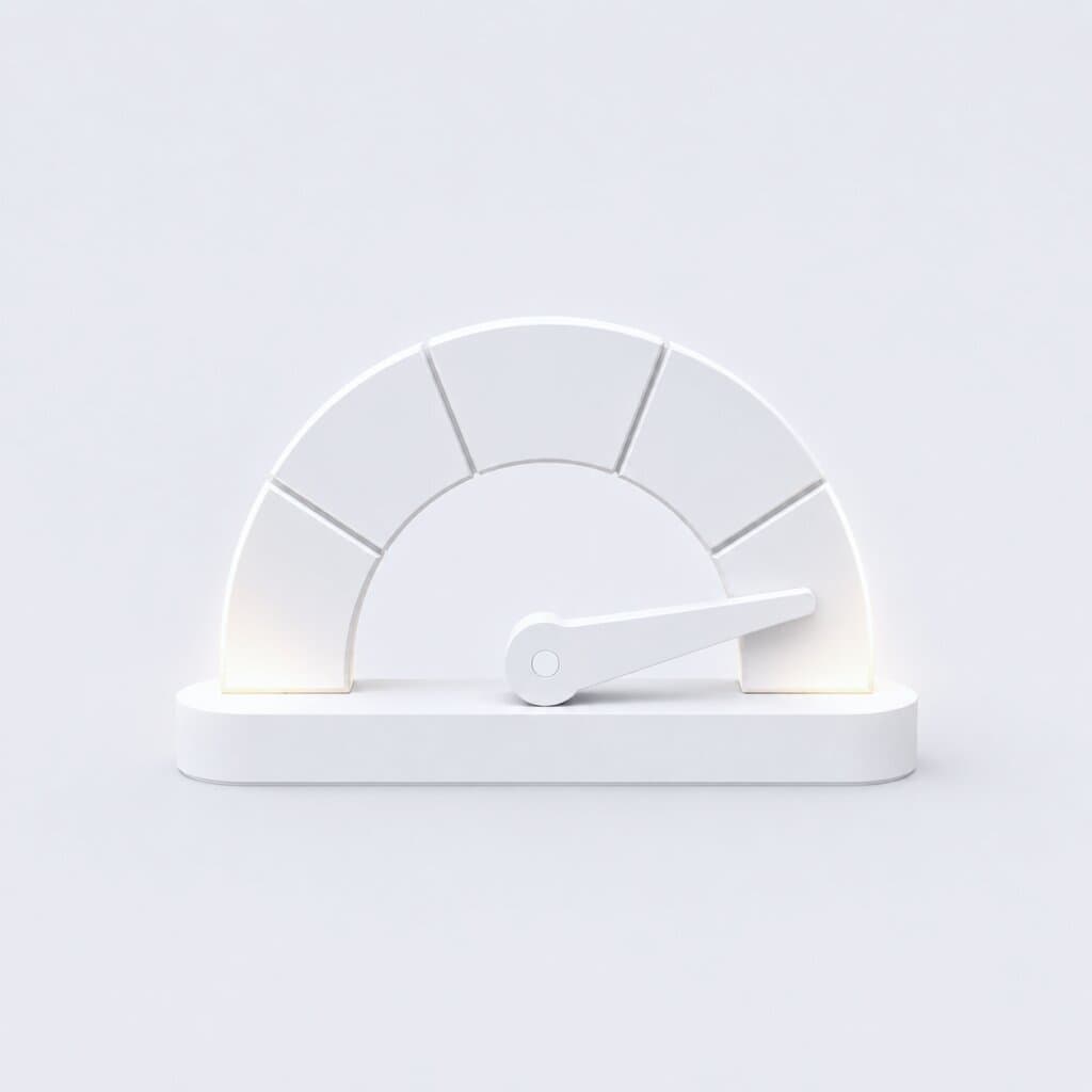 3D-Illustration eines Tachometers