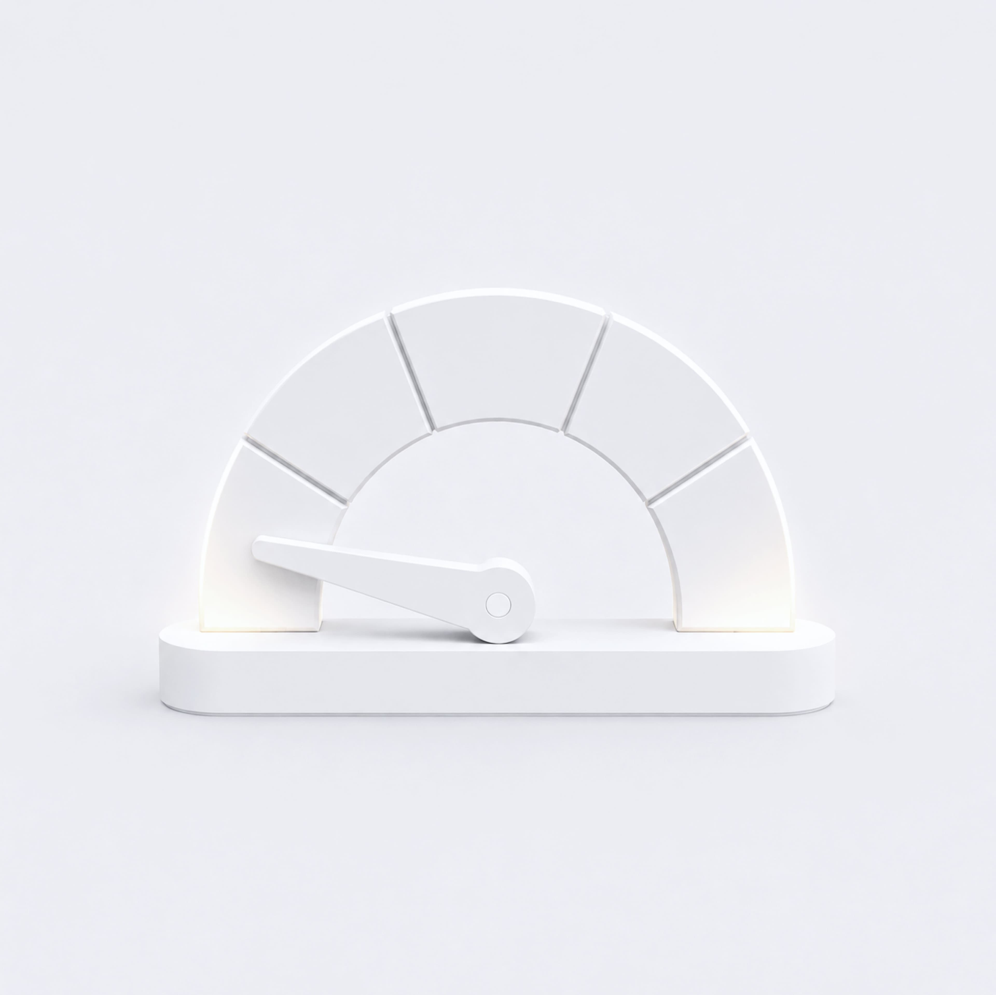 3D-Illustration eines Tachometers
