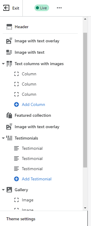 So sieht der neue Themes-Editor aus