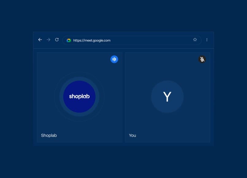 Google-Meet-Videocall zwischen shoplab und einem Kunden