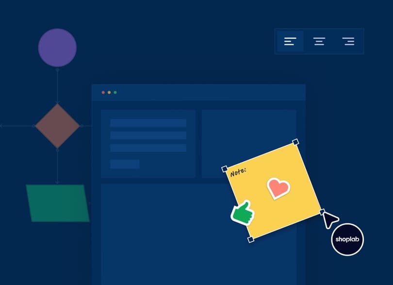 Eine Figma-Design-Canvas mit einem Storefront-Layout im Review